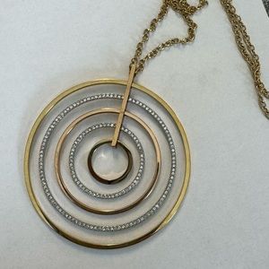 Michael Kors five circle and pave Crystal necklace